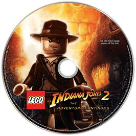 Cartridge artwork for LEGO Indiana Jones 2 - The Adventure Continues on the Microsoft Windows.